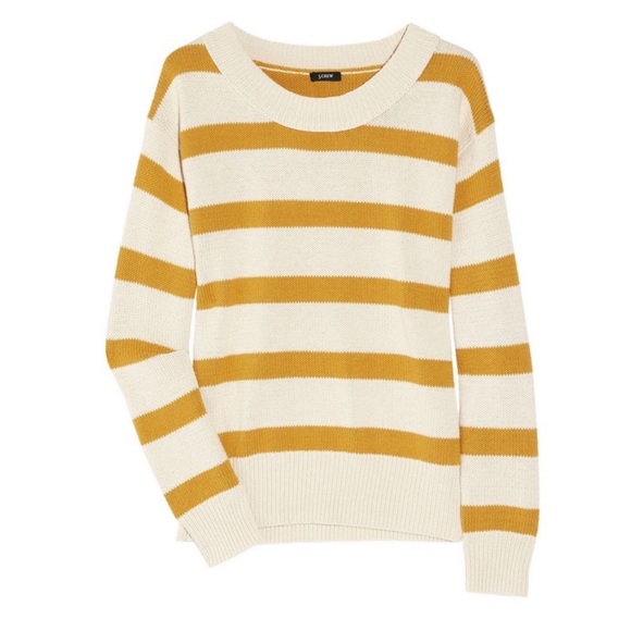 J. Crew Sweaters - Jcrew striped crew neck sweater size medium